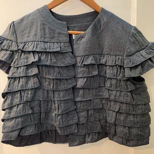 Isadora Grey Shrug Cover for Dressy Outfit Size 8